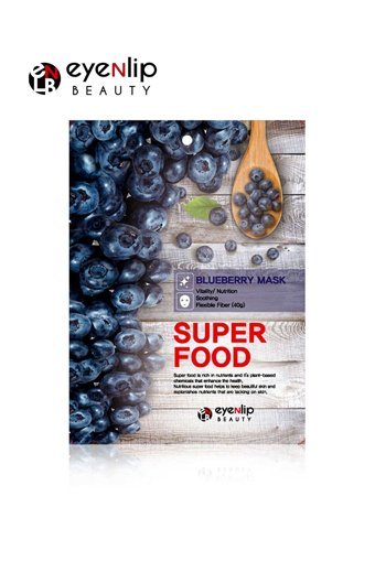 Eyenlip Beauty Super Food Yaban Mersini Nemlendiricili Kağıt Yüz Maskesi