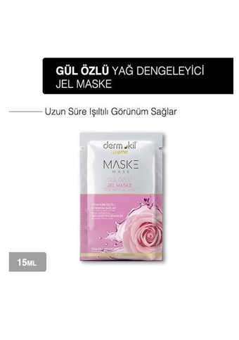 Dermokil Gül Özlü Aloe Veralı Nemlendiricili Jel Yüz Maskesi 3x15 ml