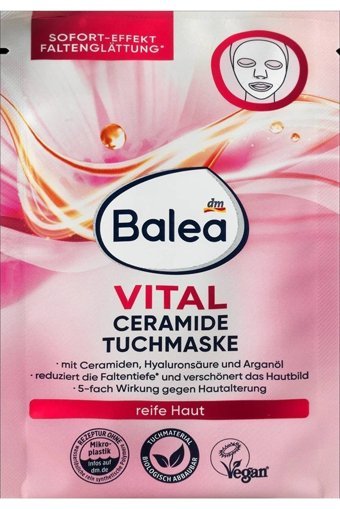 Balea Vital Seramid Nemlendiricili Kağıt Yüz Maskesi