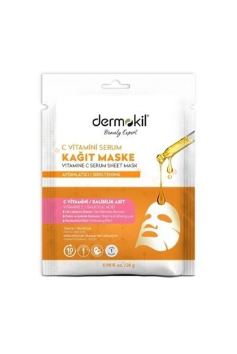 Dermokil C Vitaminli Nemlendiricili Kağıt Yüz Maskesi