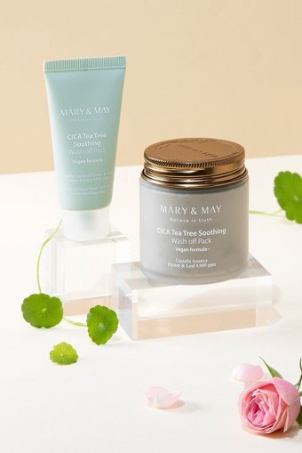 Mary & May Cica Tea Tree Yatıştırıcı Nemlendiricili Soyulabilir Jel Yüz Maskesi 30 gr