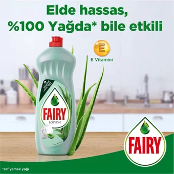 Fairy Losyon Aleo Vera Kokulu Losyonlu Sıvı El Bulaşık Deterjanı 2x1.4 lt
