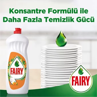Fairy Temiz ve Ferah Portakal Kokulu Sıvı El Bulaşık Deterjanı 1.35 lt