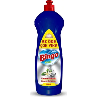 Bingo Klasik Limon Kokulu Sıvı El Bulaşık Deterjanı 730 ml