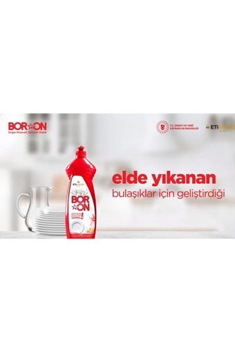 Eti Maden Boron Limon Kokulu Sıvı El Bulaşık Deterjanı 2x650 ml