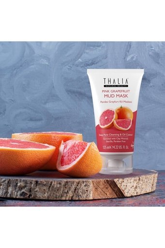 Thalia Pembe Greyfurt Özlü Killi Nemlendiricili Soyulabilir Jel Yüz Maskesi 125 ml