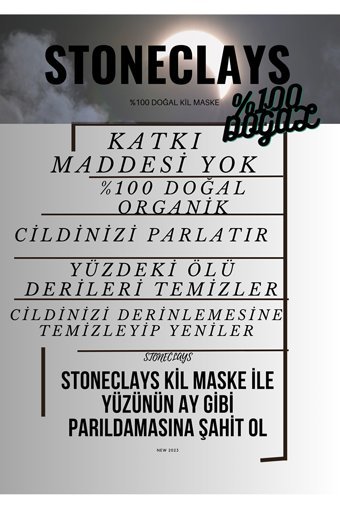 Stoneclays Killi Krem Yüz Maskesi 100 ml