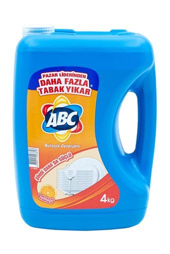 ABC Yeni Formül Portakal Kokulu Sıvı El Bulaşık Deterjanı 4 lt