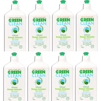 Clean Green Portakal Yağı Kokulu Organik Sıvı El Bulaşık Deterjanı 8x730 ml