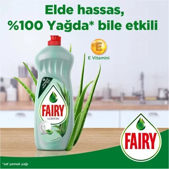 Fairy Losyon Aleo Vera Kokulu Losyonlu Sıvı El Bulaşık Deterjanı 1.5 lt