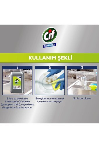 Cif Professional Sıvı El Bulaşık Deterjanı 10 lt