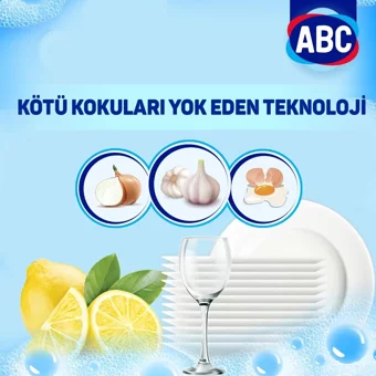 ABC Hijyen Limon Kokulu Sıvı El Bulaşık Deterjanı 4x1370 ml