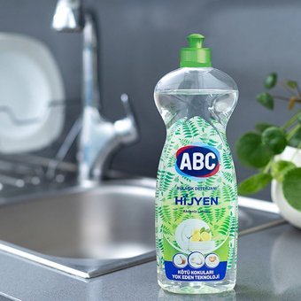 ABC Hijyen Limon Kokulu Sıvı El Bulaşık Deterjanı 4x1370 ml