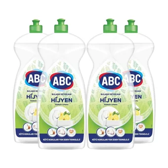ABC Hijyen Limon Kokulu Sıvı El Bulaşık Deterjanı 4x1370 ml