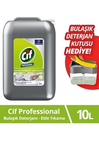 Cif Professional Sıvı El Bulaşık Deterjanı 10 lt + Bulaşık Deterjan Kutusu