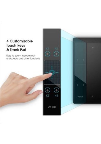 Veikk A30 11.6 inç Ekranlı Kalemli Kablolu Grafik Tablet Kırmızı