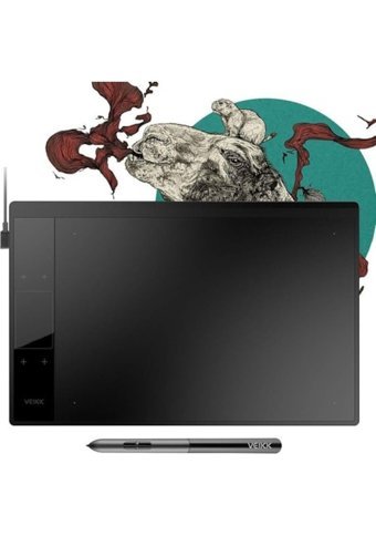 Veikk A30 11.6 inç Ekranlı Kalemli Kablolu Grafik Tablet Kırmızı