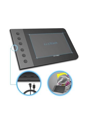 Xp Pen G640 Star 7.2 inç Ekranlı Kalemli Kablolu Grafik Tablet Siyah