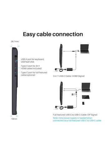 Huion Kamvas 22 21.5 inç Ekranlı Kalemli Kablolu Grafik Tablet Siyah