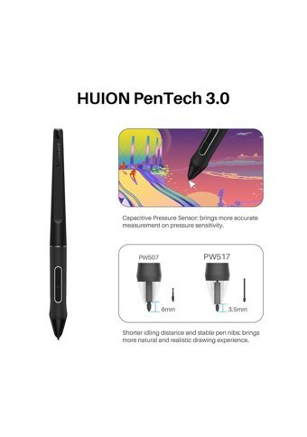 Huion Kamvas 22 21.5 inç Ekranlı Kalemli Kablolu Grafik Tablet Siyah