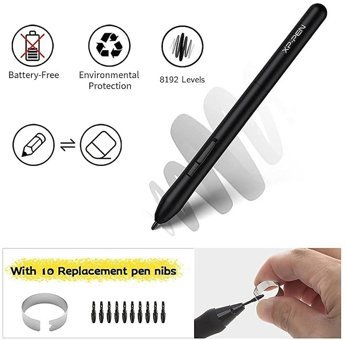 Xp Pen Deco Fun XS 1.9 inç Ekranlı Kalemli Kablolu Grafik Tablet Mavi