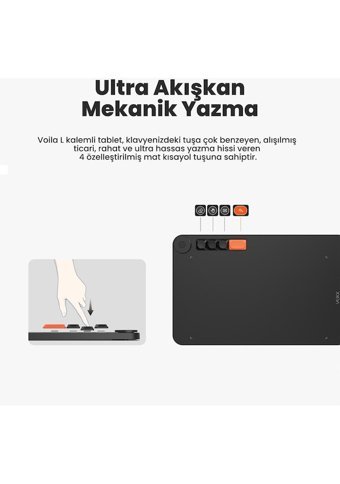Veikk VK1060 10.6 inç Ekranlı Kalemli Kablolu Grafik Tablet Siyah