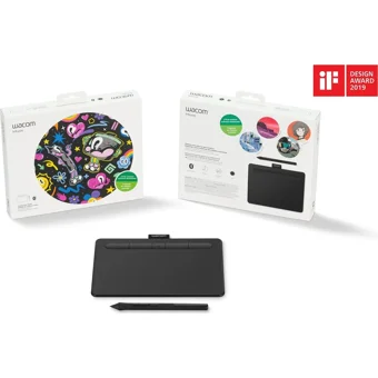 Wacom CTL-4100WLK 7 inç Ekranlı Bluetoothlu Kalemli Kablosuz Grafik Tablet Siyah