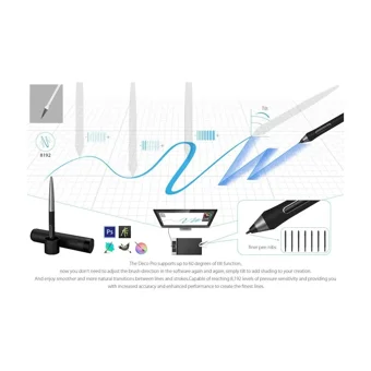 Xp Pen Deco Pro Medium 12.6 inç Ekranlı Kalemli Kablosuz Grafik Tablet Siyah