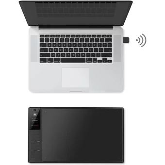 Huion HUWH1409-V2 16.2 inç Ekranlı Kalemli LCD Kablosuz Grafik Tablet Siyah