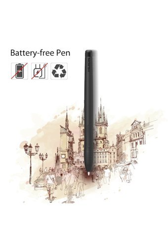 Huion H430P 5.6 inç Ekranlı Kalemli Kablolu Grafik Tablet Siyah