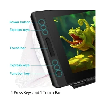 Huion Kamvas Pro 13 Ekranlı Kalemli 13.3 inç Kablolu Grafik Tablet Yeşil