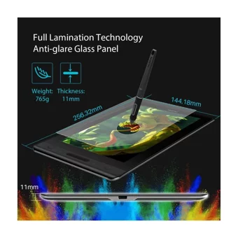 Huion Kamvas Pro 13 Ekranlı Kalemli 13.3 inç Kablolu Grafik Tablet Yeşil