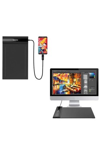 Veikk S640 7.2 inç Ekranlı Kalemli Kablolu Grafik Tablet Siyah