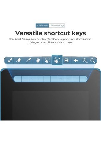 Xp Pen Artist 16 15.4 inç Ekranlı Kalemli FULL HD Kablolu Grafik Tablet Mavi
