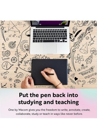 Wacom One Medium 7.4 inç Ekranlı Kalemli Kablolu Grafik Tablet Siyah