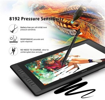 Veikk VK1560 Pro 15.6 inç Ekranlı Kalemli Kablolu Grafik Tablet Siyah