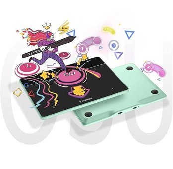 Xp Pen Deco Fun XS 1.9 inç Ekranlı Kalemli Kablolu Grafik Tablet Yeşil