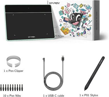 Xp Pen Deco Fun XS 1.9 inç Ekranlı Kalemli Kablolu Grafik Tablet Yeşil