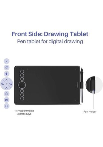 Huion Inspiroy Ink H320M 11.9 inç Ekranlı Kalemli Kablolu Grafik Tablet Siyah