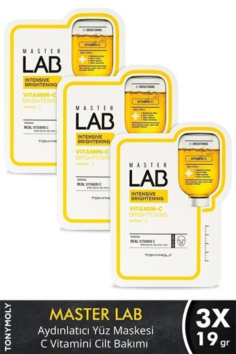 Tonymoly Master Lab C Vitamini Nemlendiricili Kağıt Yüz Maskesi 3 Adet