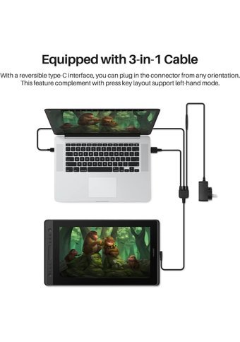 Huion Kamvas Pro 16 15.6 inç Ekranlı Grafik Tablet Siyah