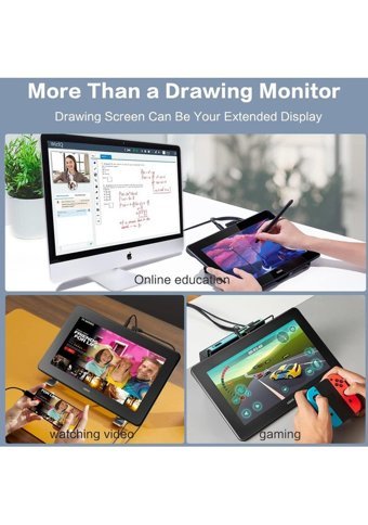 Ugee 15.4 inç Ekranlı Kalemli Grafik Tablet Siyah
