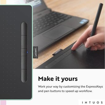 Wacom Intuos 10.5 inç Ekranlı Bluetoothlu Kalemli Kablosuz Grafik Tablet Fıstık