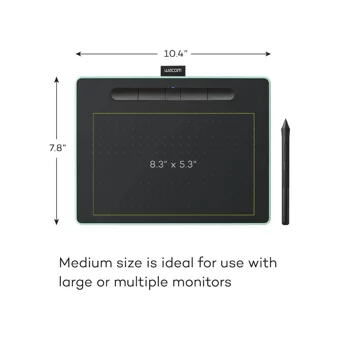 Wacom CTL6100WLE0 10 inç Ekranlı Bluetoothlu Kalemli Kablosuz Grafik Tablet Siyah