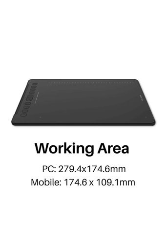 Huion Inspiroy H1161 12.9 inç Ekranlı Kalemli Kablolu Grafik Tablet Siyah