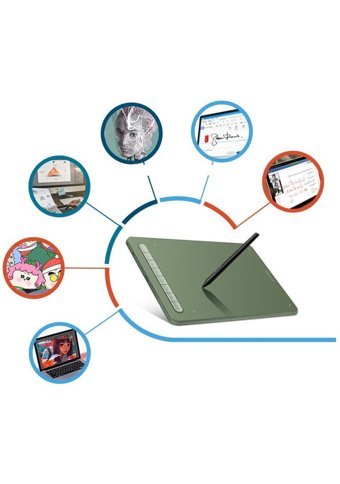 Xp Pen Deco MW 9.4 inç Ekranlı Bluetoothlu Kalemli Kablosuz Grafik Tablet Yeşil