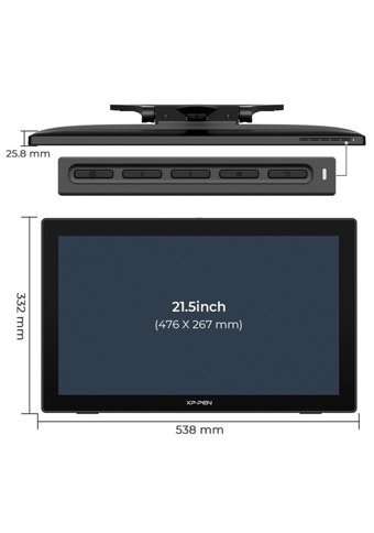 Xp Pen Artist 22 21.5 inç Ekranlı Kalemli FULL HD Kablolu Grafik Tablet Siyah