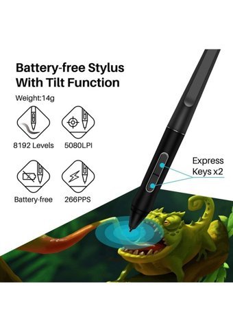 Huion Kamvas Pro 12 11.6 inç Ekranlı Kalemli Kablolu Grafik Tablet Pembe