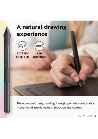 Wacom Intuos 7.4 inç Ekranlı Bluetoothlu Kalemli Kablosuz Grafik Tablet Fıstık