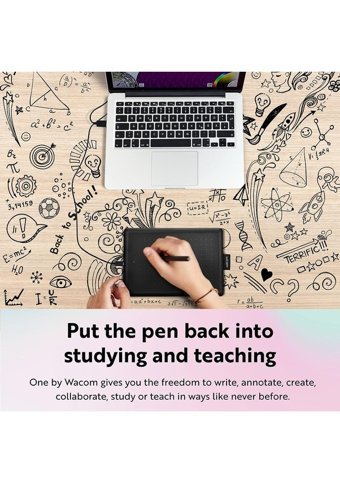 Wacom One Small 5.7 inç Ekranlı Kalemli Kablolu Grafik Tablet Siyah